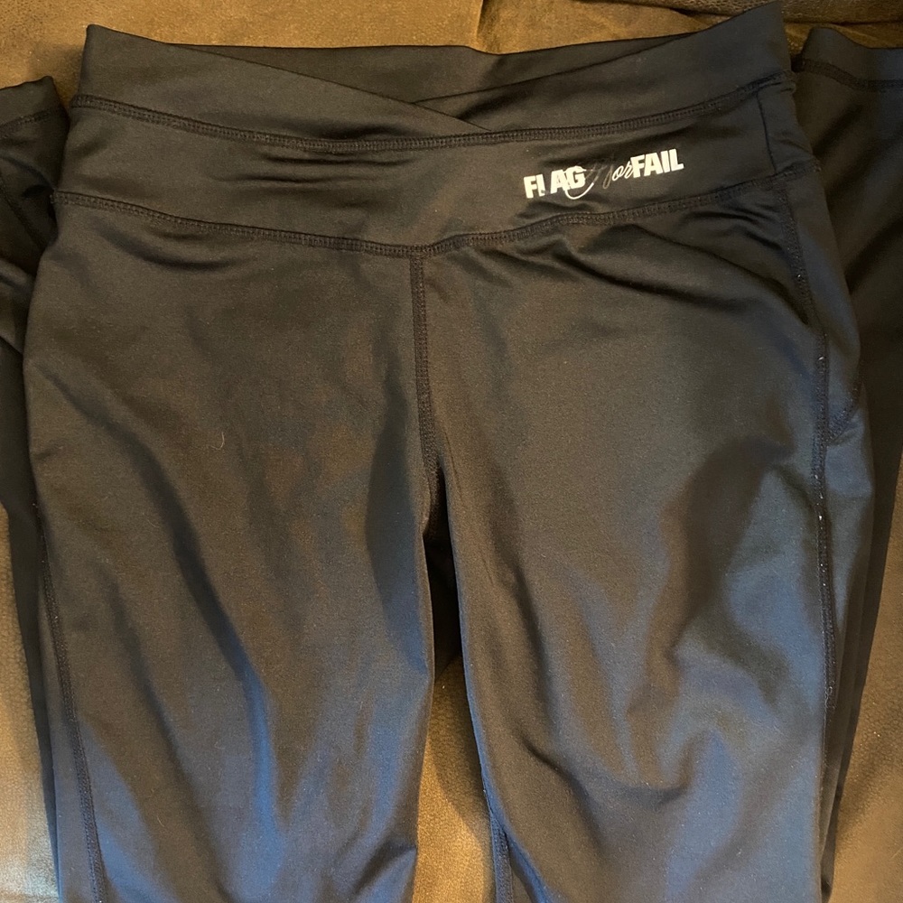 Flag nor fail black leggings size M
